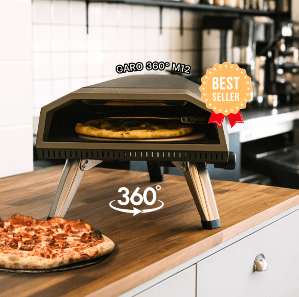 เตาแก๊สอบพิซซ่า KINGBE รุ่น GARO 360&deg; M12 (สำหรับพิซซ่าขนาด 12นิ้ว)